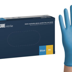 Rękawiczki nitrylowe rozm. M niebieskie