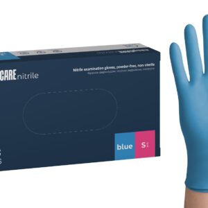 Rękawiczki nitrylowe rozm. S niebieskie