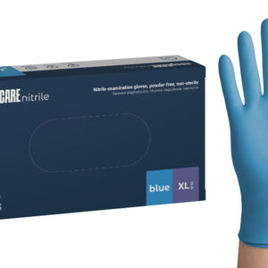 Rękawiczki nitrylowe rozm. XL niebieskie